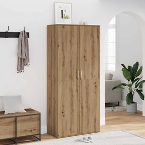 vidaXL Παπουτσοθήκη Αρτισιανή Δρυς 80x39x178 εκ. Επεξεργασμένο Ξύλο
