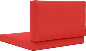 vidaXL Μαξιλάρι Καναπέ Εξωτερικού Χώρου 2 pcs Κόκκινο Πολυεστέρας