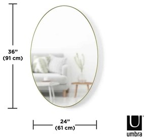 Καθρέπτης τοίχου 92Χ62εκ.Umbra Hubba Oval Gold 1018528-104