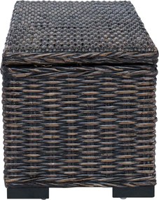 vidaXL Κουτί αποθήκευσης Μαύρο 110 x 35 x 45 cm