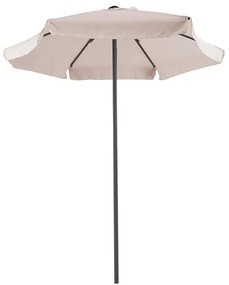 Professional umbrella Mongo single piece metal D2m beige-athracite 200x200x235 εκ.