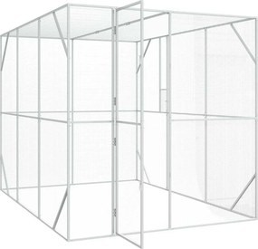 vidaXL Κλουβί Πουλιών Ανθρακί 210 x 304 x 213 εκ