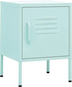 VidaXL Κομοδίνο Χρώμα Μέντας 35 x 35 x 51 εκ. από Ατσάλι