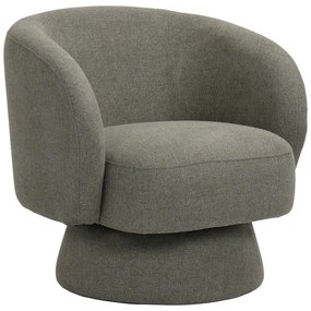 Πολυθρόνα περιστρεφόμενη Kreslo ύφασμα σε πράσινη απόχρωση 78x81x77εκ 78x81x77 εκ.