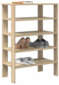 Ράφι παπουτσιών vidaXL Sonoma Oak 61x32x87,5 cm Κατασκευασμένο ξύλο