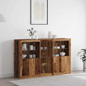 vidaXL Πλαϊνό γραφείο Παλαιό ξύλο 162 x 37 x 100 εκ.