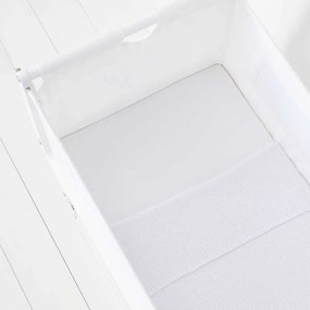 SNUZ Σετ 2τμχ σεντόνια για λίκνο 44x80cm WHITE