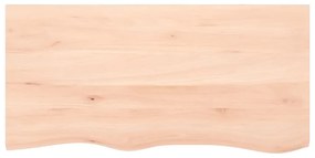 vidaXL Επιφάνεια Τραπεζιού 100x50x(2-4)εκ Ακατέργαστο Μασίφ Ξύλο Δρυός