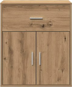 vidaXL Πλαϊνό γραφείο Artisan Oak 60 x 31 x 70 εκ Επεξεργασμένο ξύλο