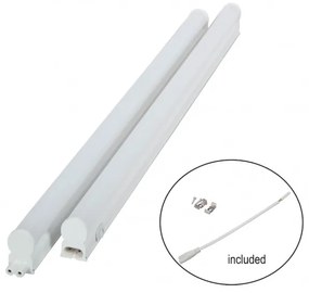 Γραμμικό Φωτιστικό T5 Led 14W 3000K IP40 90cm Λευκό 36-000009 BAND 36-000009 Λευκό