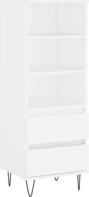 vidaXL Ντουλάπι Λευκό 40 x 36 x 110 εκ. από Επεξεργασμένο Ξύλο