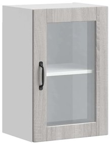 Ντουλάπι τοίχου κουζίνας με γυάλινη πόρτα Porto Γκρι Sonoma