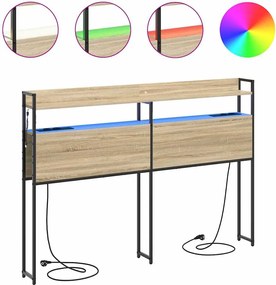 vidaXL Κεφαλάρι Αποθήκης με ράφι Sonoma Δρυς 98 cm Επεξεργασμένο ξύλο