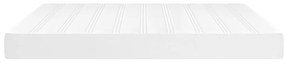 vidaXL Στρώμα με Pocket Springs Λευκό 180x200x20 εκ. Συνθετικό Δέρμα