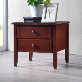 Κομοδίνο Juliene Ι 330-000018 50x44x46cm Walnut