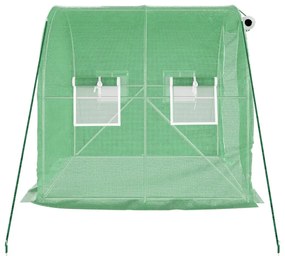 vidaXL Θερμοκήπιο με Ατσάλινο Πλαίσιο 4 μ² 2 x 2 x 2 μ.
