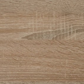 FMD Τραπεζάκι Σαλονιού με Ράφι 100 x 60 x 46 εκ. από Ξύλο Δρυός - Μπεζ