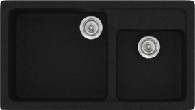 Sanitec Classic 317 (90×51) - Γρανιτένιος νεροχύτης - Metallic SPACE