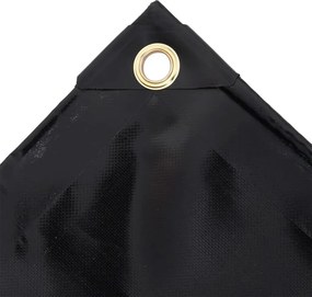 vidaXL Μουσαμάς Μαύρος 650 γρ./μ.² 3,5 x 5 μ.
