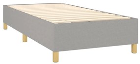 ΚΡΕΒΑΤΙ BOXSPRING ΜΕ ΣΤΡΩΜΑ ΑΝΟΙΧΤΟ ΓΚΡΙ 90X200 ΕΚ. ΥΦΑΣΜΑΤΙΝΟ 3128413