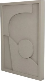 Διακοσμητικό Τοίχου ArteLibre Μπεζ Χαρτί 30x3x40cm