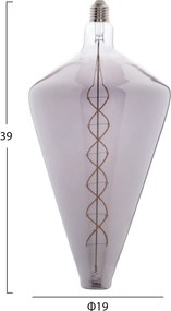 ΛΑΜΠΤΗΡΑΣ LED FILAMENT 8W E27 3000K SMOKE COLOR DIMMABLE  HM4054.03