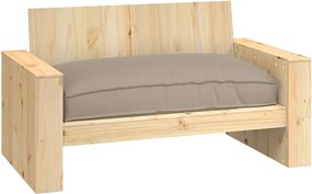 vidaXL Μαξιλάρι Taupe 120 x 80 x 12 cm Ύφασμα Όξφορντ