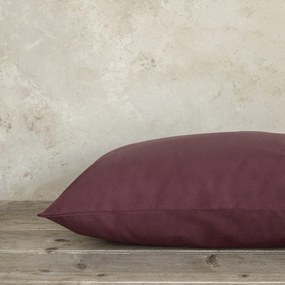 Ζεύγος Μαξιλαροθήκες (52x72) Nima Unicolors SS24 Μπορντώ