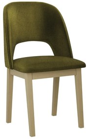 Καρέκλα Victorville 333, Πράσινο, Sonoma οξιά, 82x45x45cm, 6 kg, Ταπισερί, Ξύλινα, Ξύλο: Οξιά | Epipla1.gr