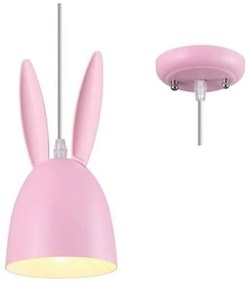 Φωτιστικό Οροφής Παιδικό ZM71P12P 1ΧΕ27 D12XH100 Pink Aca Decor Metal
