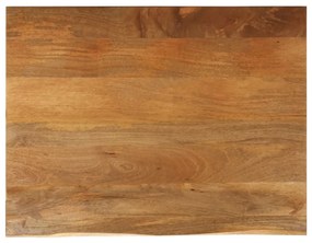 vidaXL Επιφάνεια Τραπεζιού 100x80x2,5 εκ. Live Edge Μασίφ Ξύλο Μάνγκο