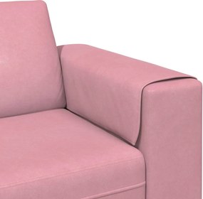 vidaXL Καναπές σαλονιού Ροζ 250 x 77 x 76 εκ.