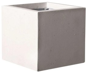 Κασπώ Πήλινο Τετράγωνο Rocky L C-5050-8 40x40x40 Light Grey Supergreens Clay