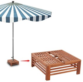 Κάλυμμα Βάσης Ομπρέλας Ξύλινο