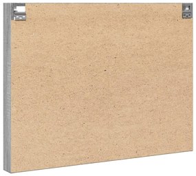 vidaXL Βιτρίνα Γκρι Sonoma 100x8,5x75 εκ. από Επεξεργασμένο Ξύλο