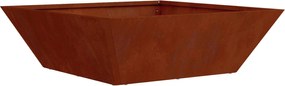 vidaXL Γλάστρα Κήπου 5 pcs Σκ rusty 50 x 50 x 15 cm