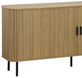 Μπουφές Scandi pakoworld MDF φυσικό με μεταλλικά μαύρα πόδια 170x45x80εκ