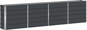 vidaXL Γλάστρα Ανθρακί 320 x 40 x 75 εκ. Ατσάλι