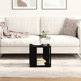 vidaXL Τραπεζάκι καφέ Μαύρος δρυός MDF 32 x 32 x 30 εκ. Απλό Τετράγωνο