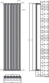 Karag Divina Chrome 42x180 - Θερμαντικό σώμα
