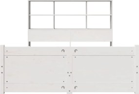 vidaXL Κρεβάτι Βιβλιοθήκη Χωρίς Στρώμα 120x200 εκ Μασίφ Ξύλο Πεύκο