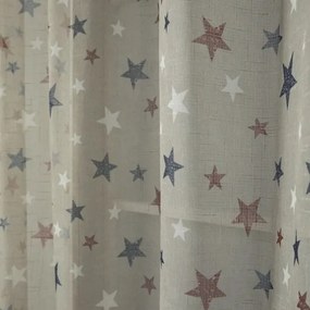 Beauty Home Κουρτίνα Art 6120 280x280 Μπεζ,Κόκκινο,Μπλε