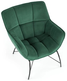 BELTON leisure chair color: dark green