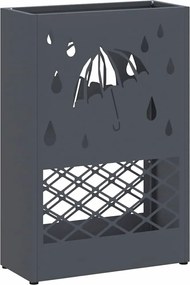 vidaXL Σχέδιο &amp; βάση αποθήκευσης Ανθρακί 28 x 12 x 41 εκ Ατσάλι