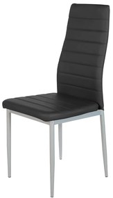 Καρέκλα ArteLibre ROSE Μαύρο PVC 53x39x96cm