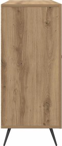 vidaXL Πλαϊνό γραφείο Artisan Oak 89,5 x 34 x 80 εκ.