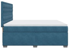 ΚΡΕΒΑΤΙ BOXSPRING ΜΕ ΣΤΡΩΜΑ ΜΠΛΕ 200X200 ΕΚ. ΒΕΛΟΥΔΙΝΟ 3293318