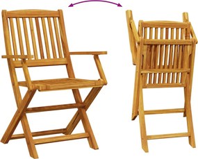 vidaXL Σετ Τραπεζαρίας Κήπου 9 Τεμαχίων 180x90x75 εκ. Μασίφ Ακακία