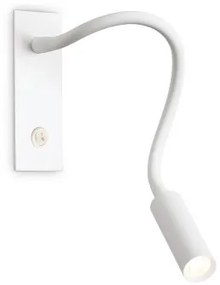 Απλίκα Φωτιστικό Τοίχου LED 3W Λευκό Reading Light Io 285320 Ideal Lux 285320