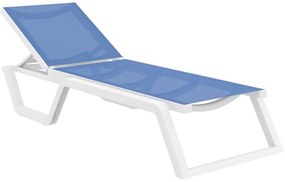 Ξαπλώστρα Rio 20.0907 187x69x33cm Blue-White